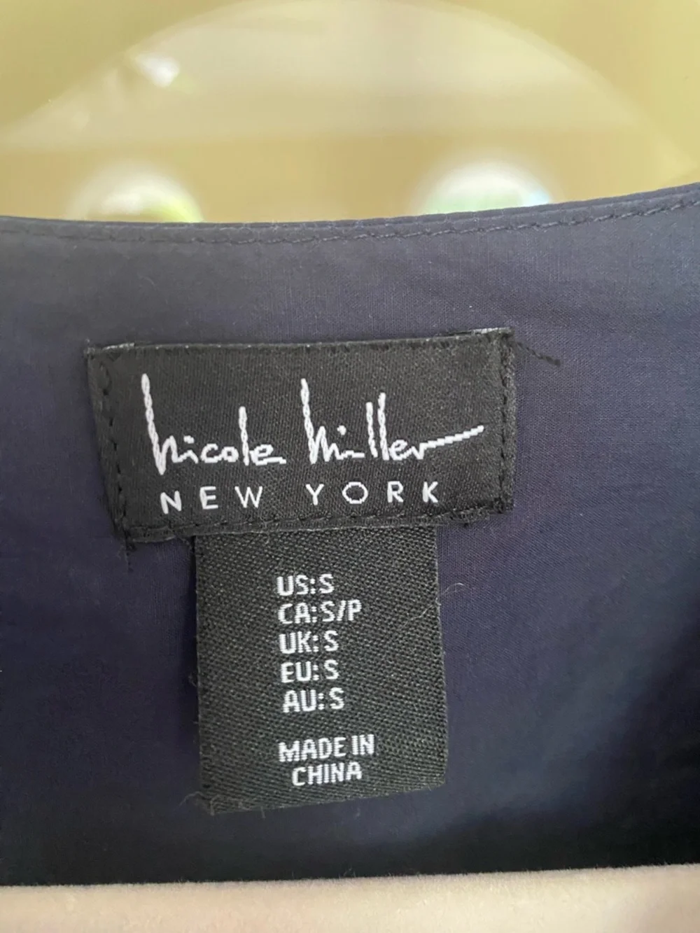 Nicole Miller Navy Tiered V-Neck Maxi Dress - Picture 3 of 4